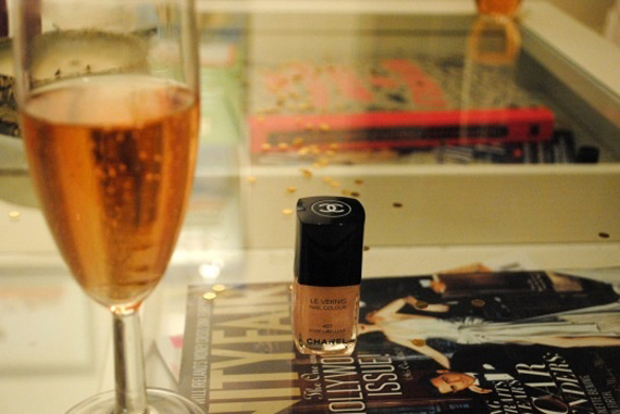 pedicure and cocktails