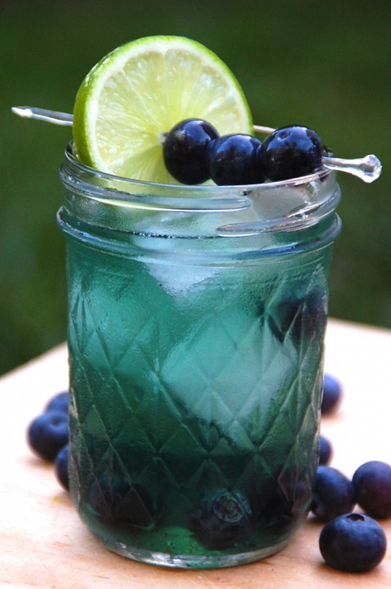 Blueberry cocktails