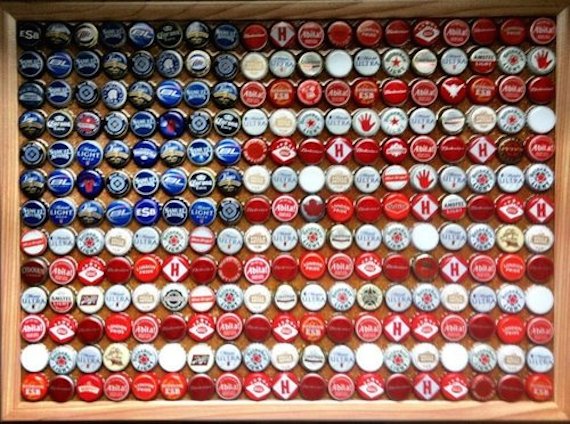 AmericanFlagBeerCaps