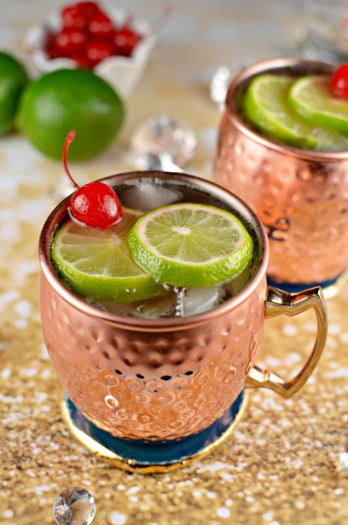 Cherry Lime Moscow Mule No Bottle