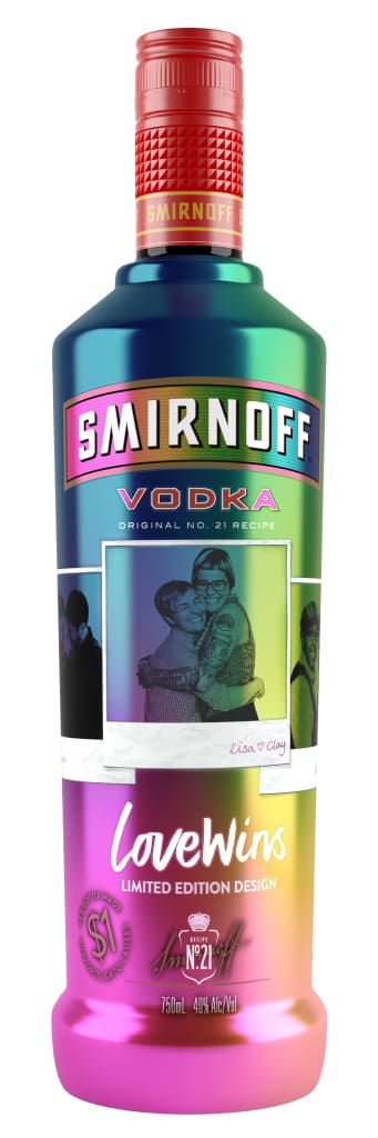 Smirnoff Love Wins Bottle Front Angle