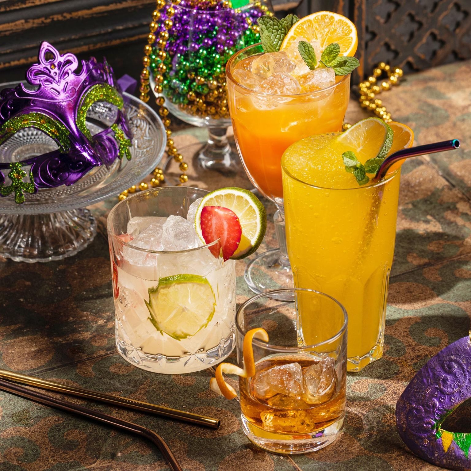 simple mardi gras cocktails